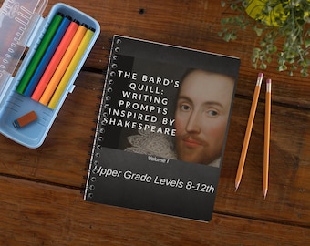 Temas de escritura de Shakespeare: Cuaderno de trabajo de escritura creativa para secundaria