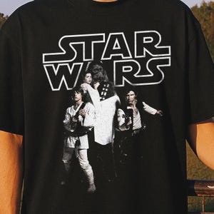 Star Wars A New Hope TShirt Vintage Bootleg Graphic Tee, Luke Skywalker Princess Leia Han Solo Chewbacca Retro Oversized Shirt, R0TJ, TESB