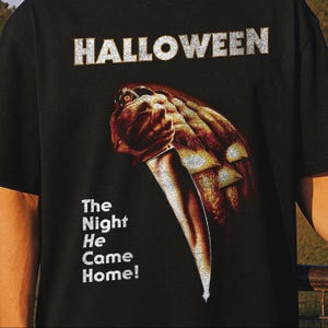 Halloween Movie Shirt – Michael Myers Vintage TShirt, Retro Horror Film Tee, Slasher Horror Merch, 70s Halloween Poster Bootleg Graphic Tee