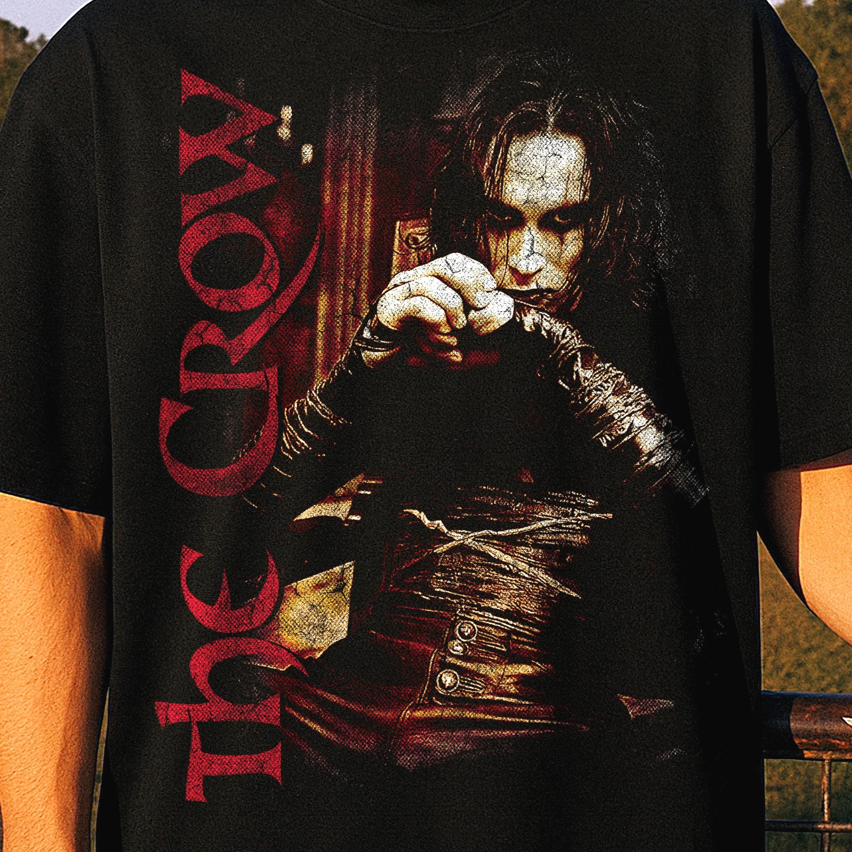 The Crow 1994 T-Shirt – Bootleg Vintage Graphic Tee, Eric Draven Shirt, Cult Movie Merch, Brandon Lee Retro Goth Streetwear