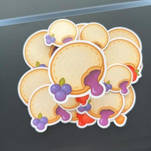 Schattige boterhamstickers – druif-, aardbei- of chocoladestijl – Kawaii-voedselstickers voor tijdschriften, planners en cadeaus