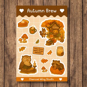 Feuille d'autocollants The Autumn Brew – Café douillet dans une cabane dans les arbres | Pack d'expériences en option avec des extras mystères