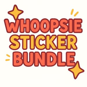 Whoopsie Sticker Bundle – Mystery Sticker Pack with Flawed or Misfit Stickers & Bookmarks | Kawaii Grab Bag | Stationery Surprise Pack
