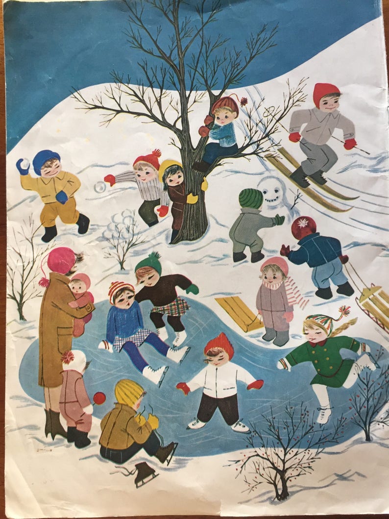 Caps and Mittens for Everybody from Bernat Handicrafter book 109 from 1960s