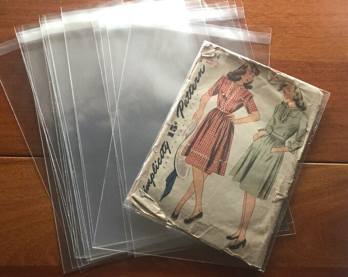 Protected Envelopes Examples 100 Acid Free Protective Envelopes for Sewing Patterns, Resealable 6 X ...