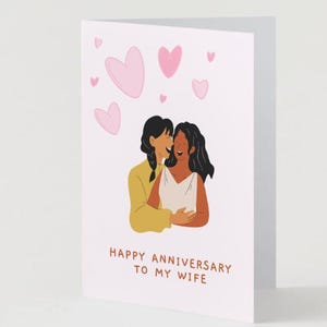 Tarjeta de aniversario lésbica