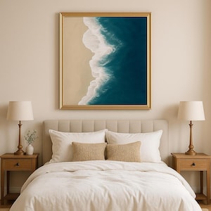 Serene Beach Sunset Digital Download | Coastal Wall Art | Tranquil Ocean Print for Home & Office Decor