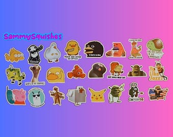 WAT LADY Meme Sticker Pack – 25-1000 Bulk Lot, Funny Gag Prank, Thermal Coated Paper, 1.25x2.25, Handmade