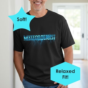 Meteorologist Tshirt, Black Comfort Colors 1717 Unisex Tshirt, Relaxed Fit, Weather Gift, Weather Shirt, Forecaster Gift, Science Shirts