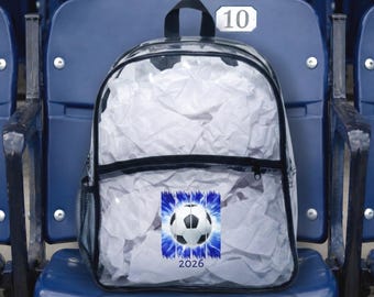 Zaino trasparente da stadio per tifosi dei Mondiali, regalo per appassionati di calcio
