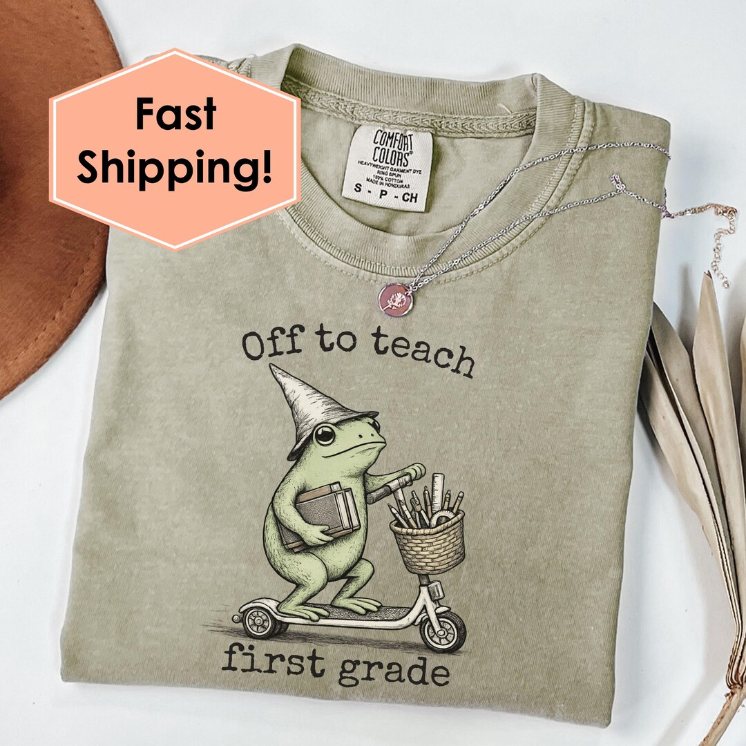 Off to Teach First Grade Shirt, First Grade Teacher Shirt, Retro ...