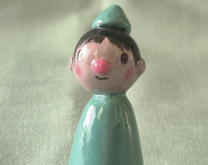 Gnome Handmade Dollhouse Figurine: Handpainted Folk Art