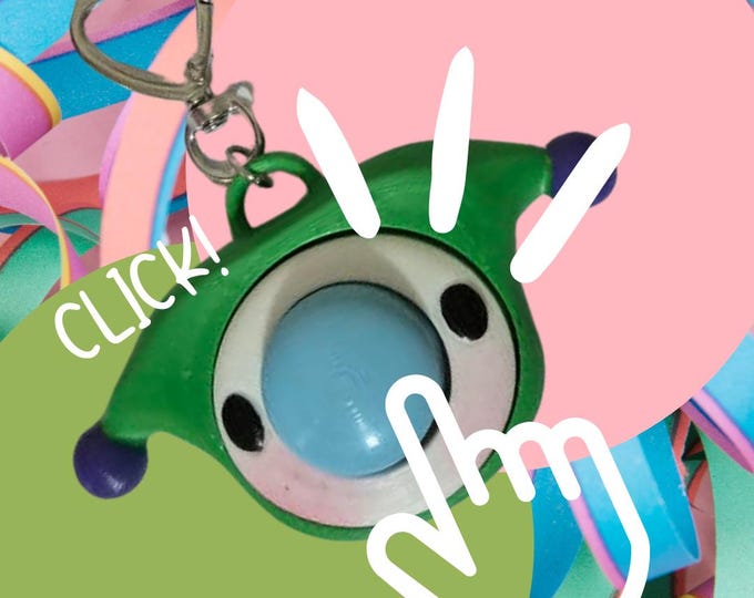 CUSTOM Clown Fidget Clicker - Sensory Bag Charm