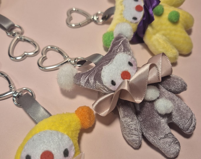 Custom Clown Plush Mini Blind Bag Clip-On Collectible
