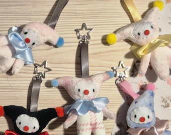 Custom Clown Plush Mini Blind Bag Clip-On Collectible