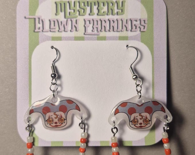 Clown Earrings IT inspired – Handcrafted Collectible Jewelry
