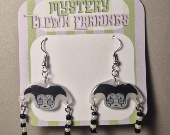 Clown Earrings Art the Clown Inspired – Handcrafted Collectible Jewelry