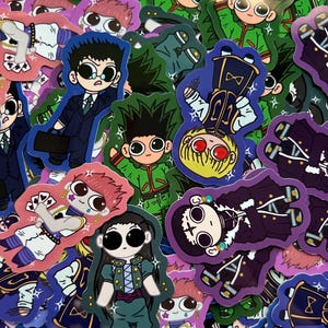Hunter x Hunter Stickers [Set 8] Includes: Gon, Killia, Chrollo, Hisoka, Kurapika, Leorio