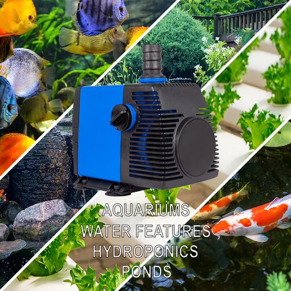 CitiGardens 800 GPH Submersible Water Pump - For Hydroponics, Aquariums, Fountains