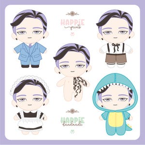 Tokyo Revengers / Printable Paper Dolls / Ran Haitani / PDF File / PNG File / JPG File / Digital Art