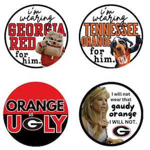 UGA vs TN GAMEDAY Buttons