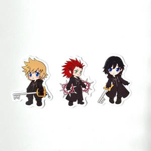 KH 2" Stickers: Sea Salt Trio (Roxas, Axel, Xion)