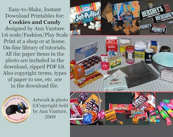 bookfd3 Cookies and Candy for 1:6 Scale