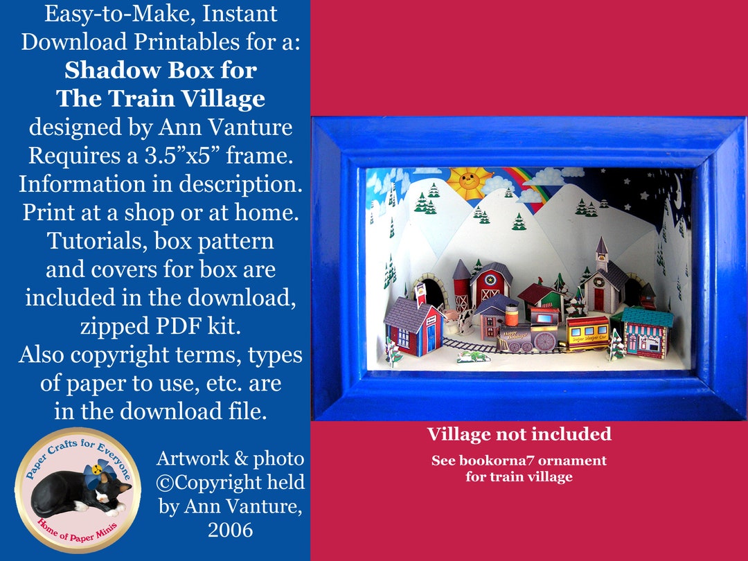 bookorna7a-train-village-shadow-box-village-not-included-etsy