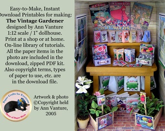 book10 The Vintage Gardner for 1:12 scale