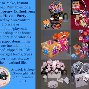 bookfdcc11 Let’s Have a Party! Digital for 1:6 fashion doll/play scale