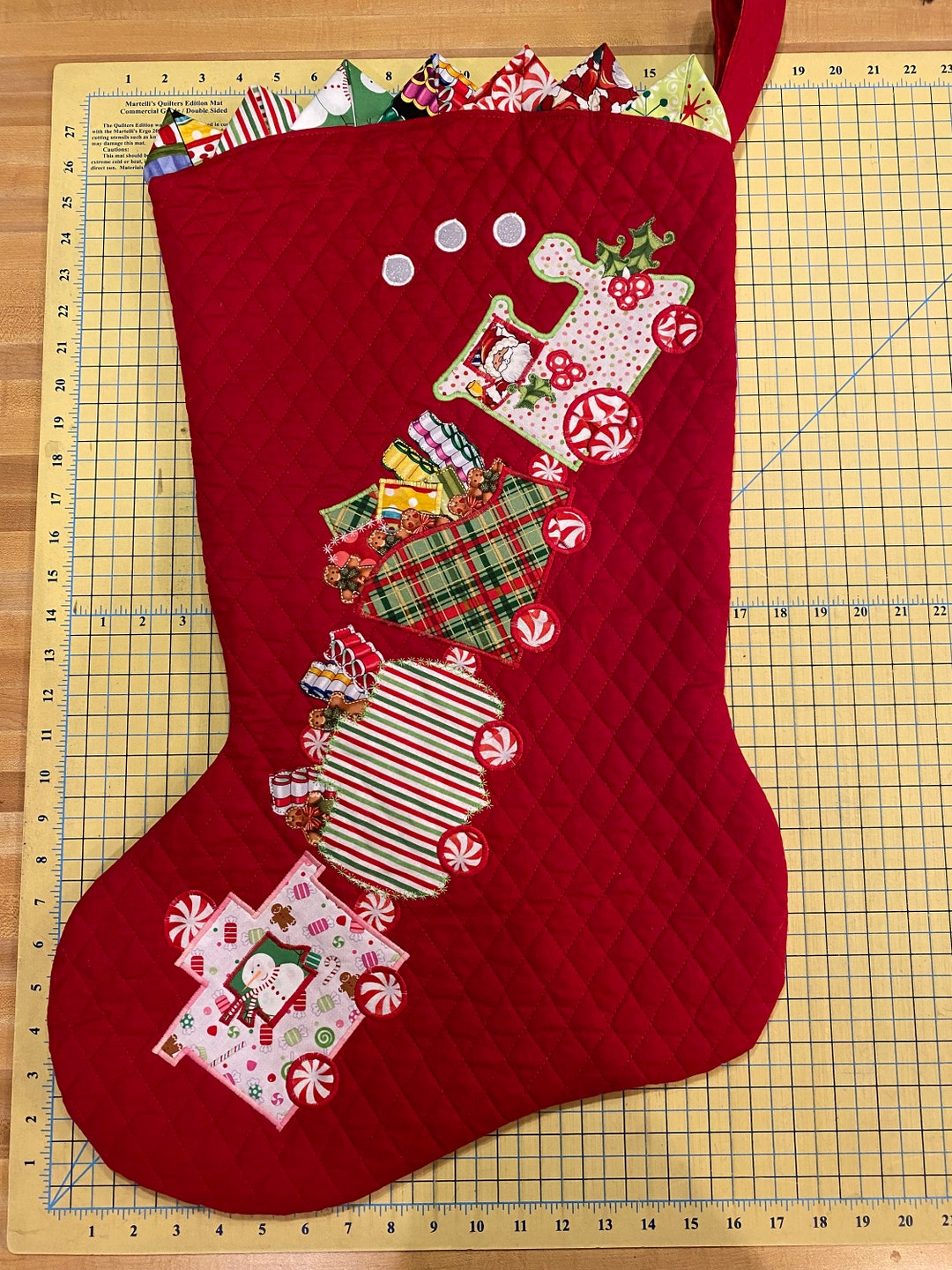 Quilted Christmas Stocking Etsy