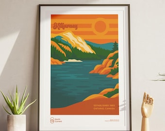 Killarney Ontario Park Poster: Retro 1960s Travel Print