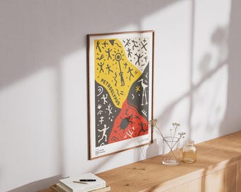 Petroglyphs Art Print: Retro Ontario Park, Mid-Century Style