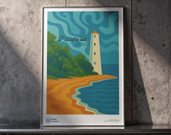 Presqu'ile Park Poster: Retro Mid-Century Travel Print
