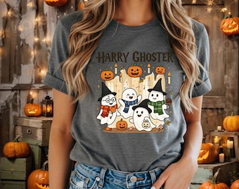 Magic Ghost Halloween-shirt, Haunted Wizard Halloween-shirt, schattig Ghost Magic Tee, Trick or Treat-feestcadeau,