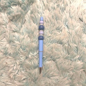 Blue sparkle pen