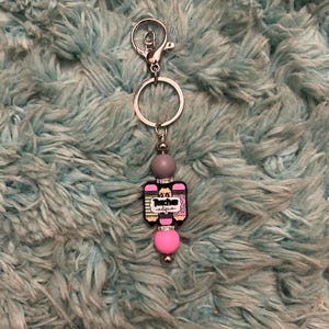 Teacher beaded keychain