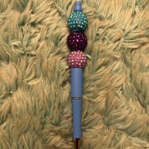 Blue sparkle pen