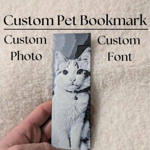 カスタムペットブックマーク - 読書好きの方への、犬や猫のポートレートギフト