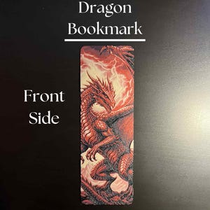 Dragon Bookmark | Fantasy Bookmark | Mystical Bookmark | Bookish Gift | Cute Aesthetic Bookmark | Unique Gift | Reader Gift | Bookworm Gift