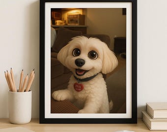 Aangepaste afbeelding in Pixar-stijl van foto | Digitale download | Cadeau cartoonportret