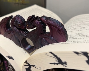 3D Printed Dragon Page Holder: Fantasy Book Accessory