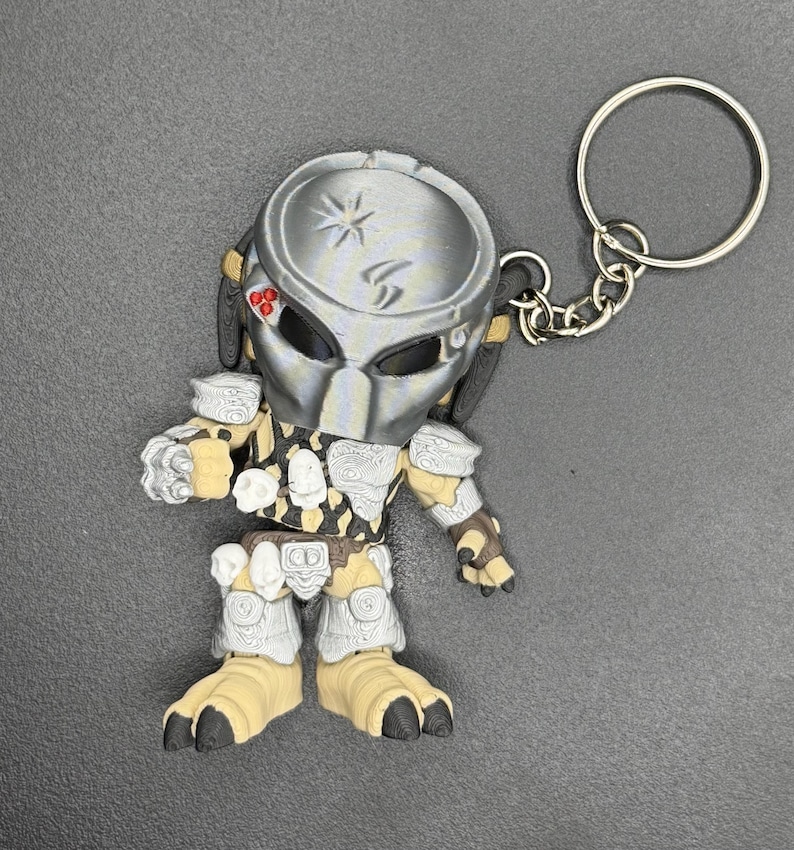 3D Printed Predator Mini Figure or Keychain | 2.5” Tall Collectible ...
