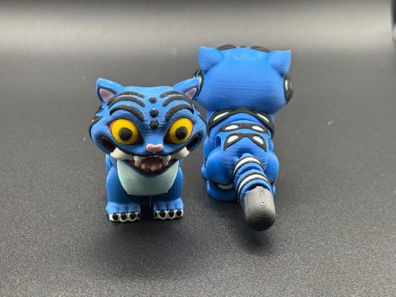 Derpy Tiger Figurine | 2” Chibi Style Character from K-Pop Demon Hunters | 3D Printed Collectible