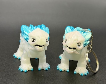 Articulated Kaiju Figure or Keychain: 3D Printed Shimo -Inspired Collectible