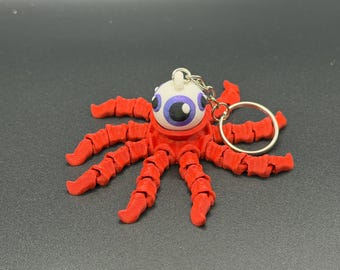 Alien Earth T Ocellus: 3D Printed Articulated Octopus Fidget Toy