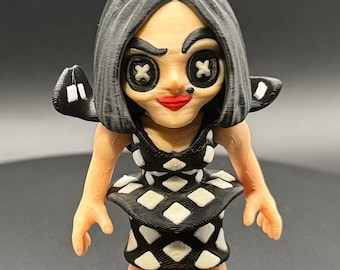 3D Printed Other Mother Figurine: Articulated Coraline Villain, Collectible or Keychain