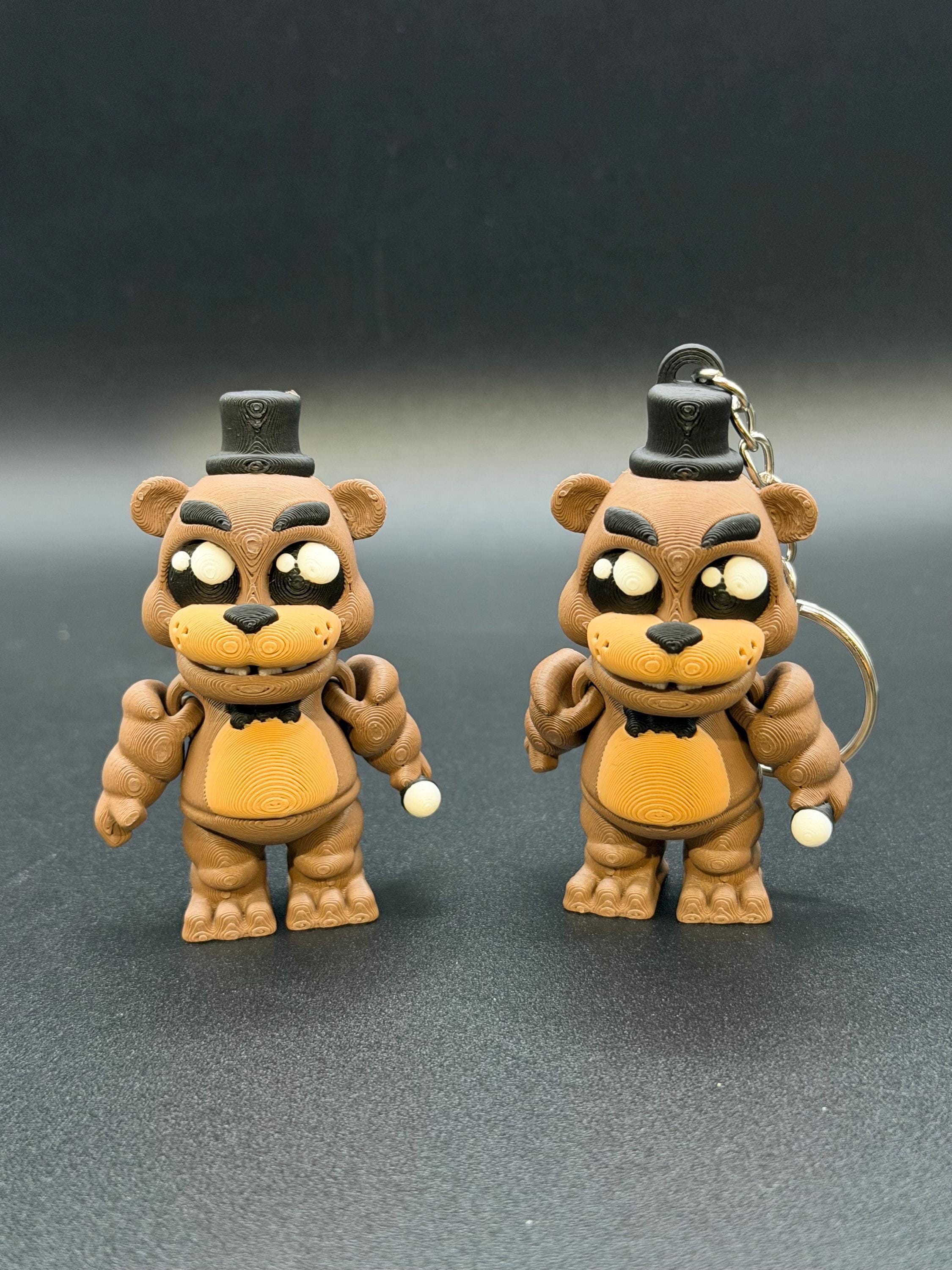 Freddy Fazbear Articulated Figure or Keychain – 3D Printed Flexi