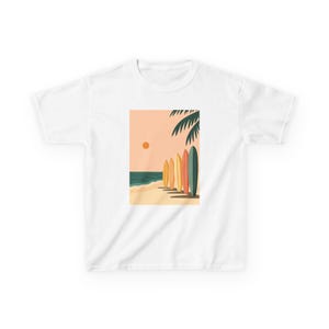 Vintage Surf Vibes Kids Tee: Fun Summer Beach Shirt
