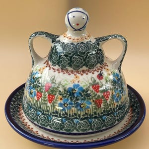 Polish Pottery Cheese Lady - Etsy